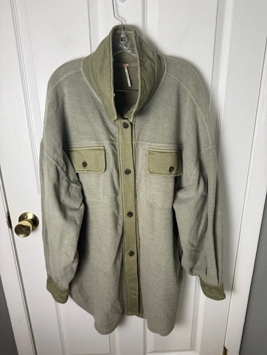 Free People Ruby Jacket in Jaded Green XL - Picture 2 of 6